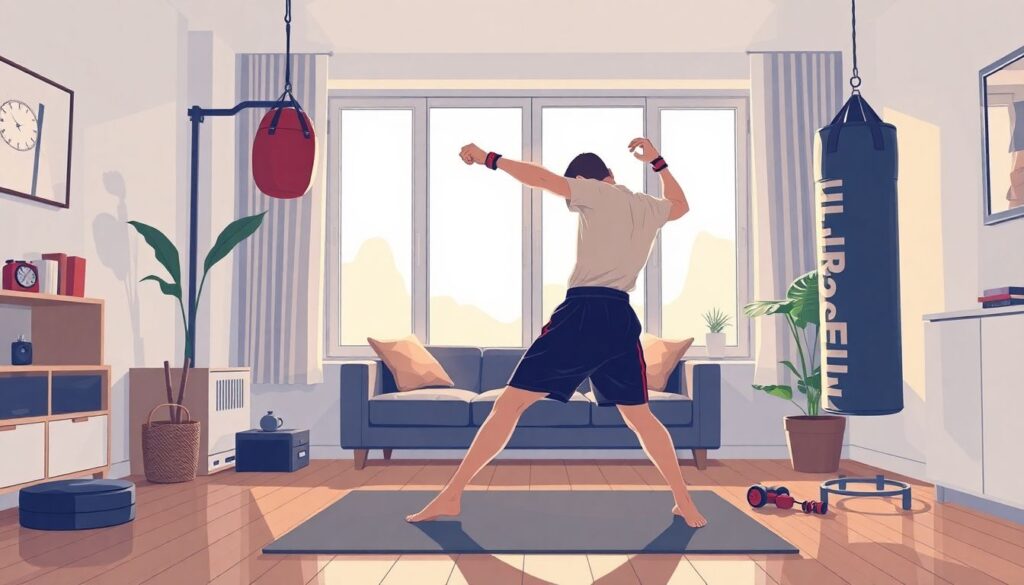 Домашние тренировки по MMA: комплекс упражнений без оборудования - иллюстрация